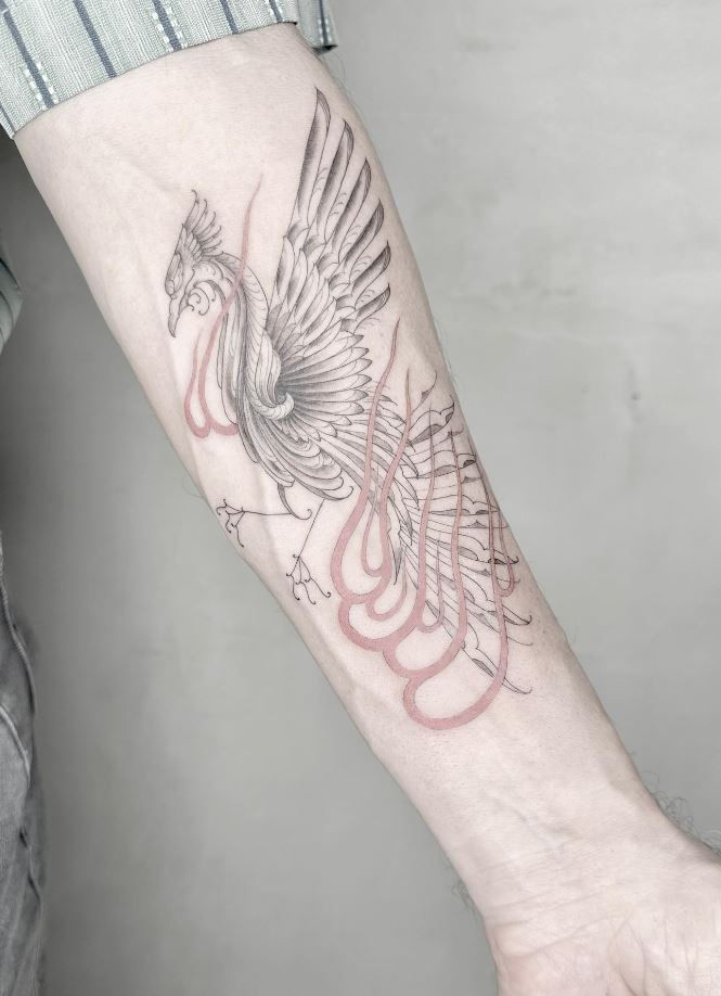 Amazing Phoenix Tattoo