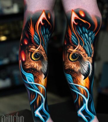 Cool Owl Tattoo