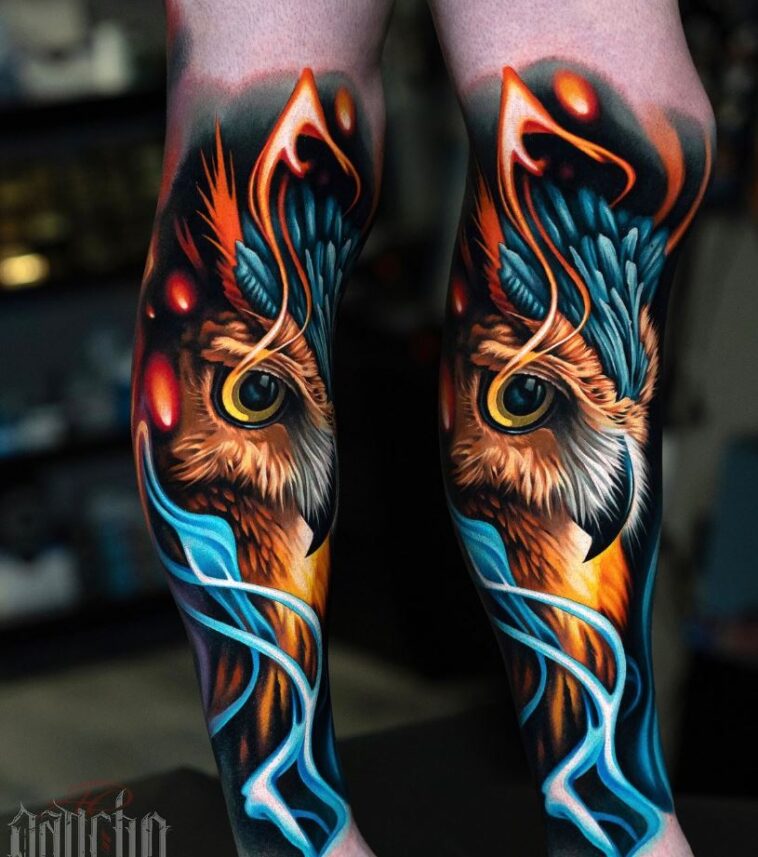 Cool Owl Tattoo