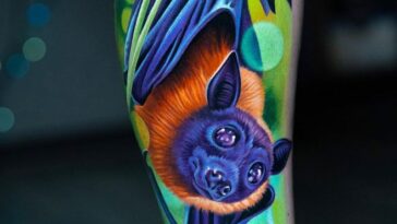 Cute Bat Tattoo