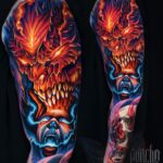 Demonic Sleeve Tattoo