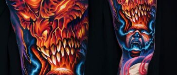 Demonic Sleeve Tattoo
