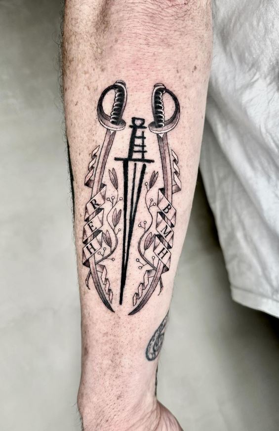Family Swords Tattoo