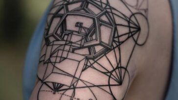 Geometric Shoulder Tattoo