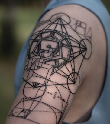 Geometric Shoulder Tattoo