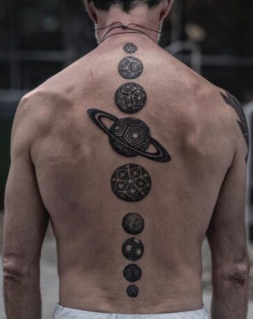 Mandala Solar System Tattoo