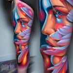Stunning Girl Portrait Tattoo