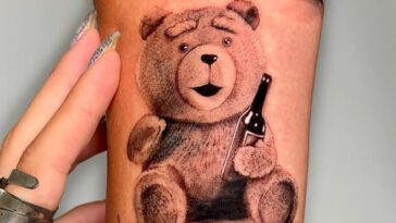 Awesome Ted The Bear Tattoo