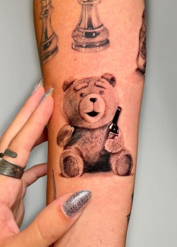Awesome Ted The Bear Tattoo