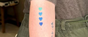 Blue Hearts Tattoo