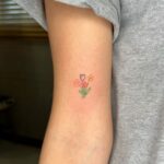 Cute Flower Bouquet Tattoo