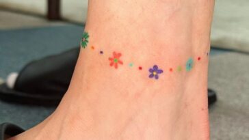Small Flower Band Tattoo