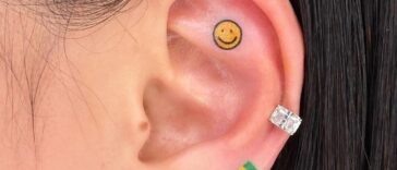 Tiny Emoji Tattoo