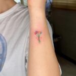 Tiny Flower Bouquet Tattoo