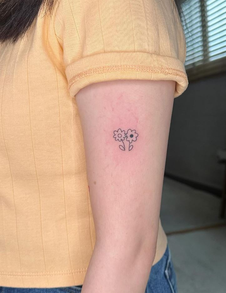 Tiny Flowers Tattoo