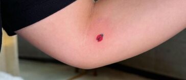 Tiny Ladybug Tattoo