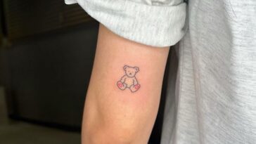 Tiny Teddy Bear Tattoo