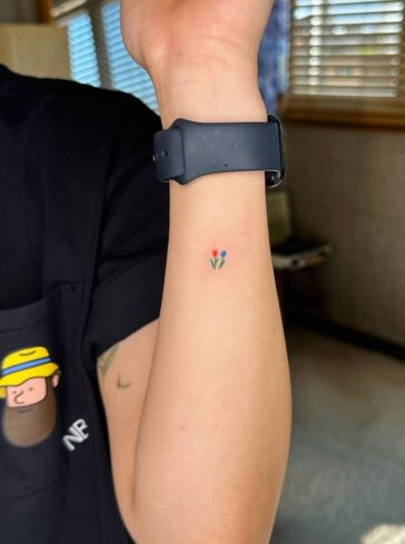 Tiny Tulips Tattoo