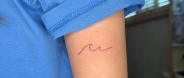 Tiny Wave Tattoo